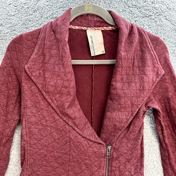 Anthropologie Dolan Left Coast XS Burgundy Lightweight Jacket Zip Front Pockets - Picture 2 of 10
